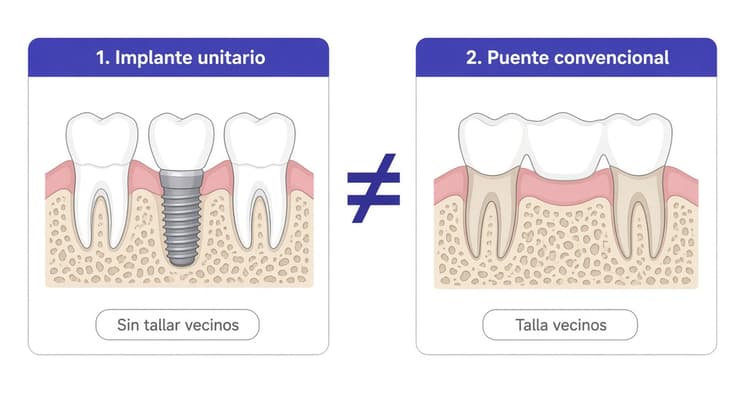 Implante o puente dental: cómo elegir