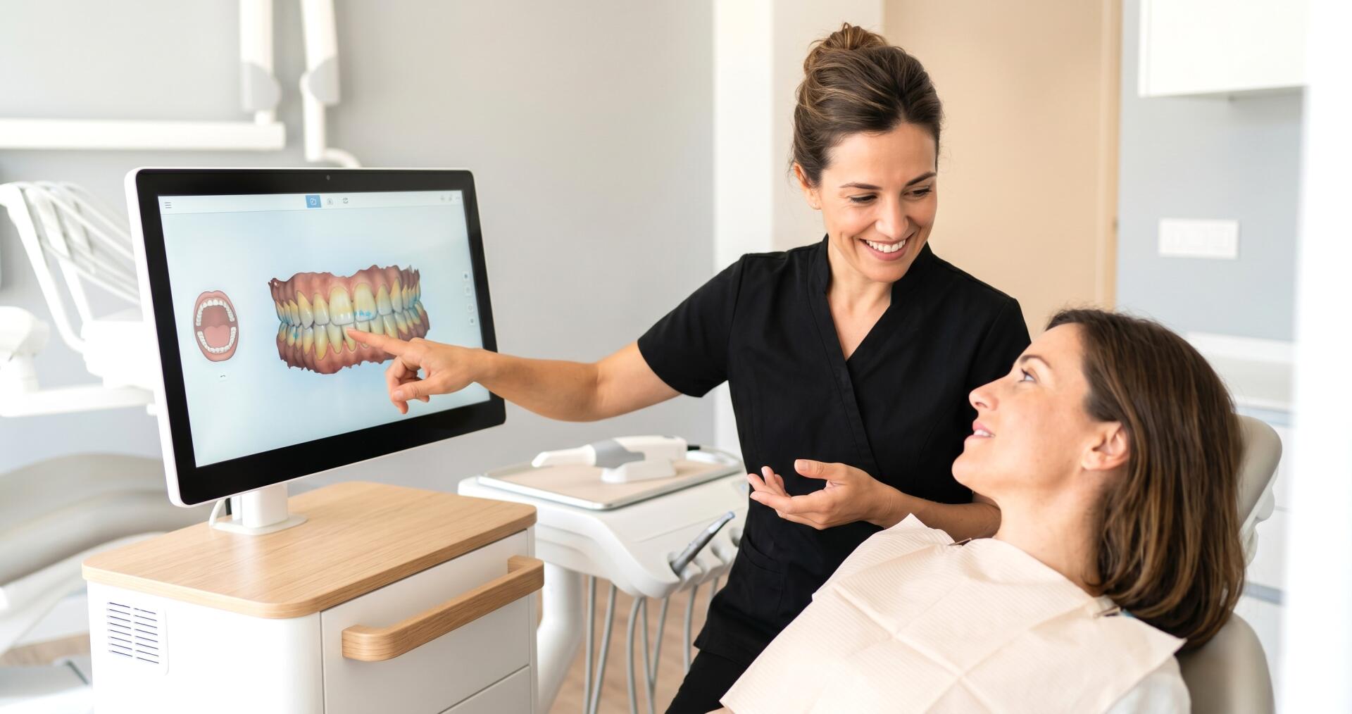 Escáner 3D para valorar un caso dental antes de plantear el tratamiento en una clínica dental de Valencia