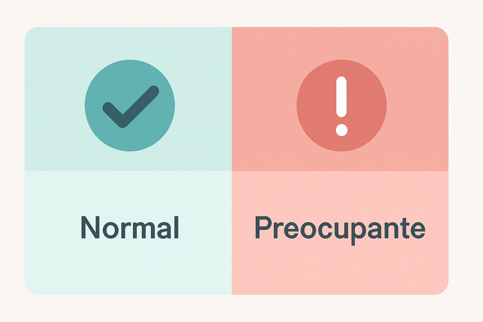 Molestia normal vs dolor preocupante