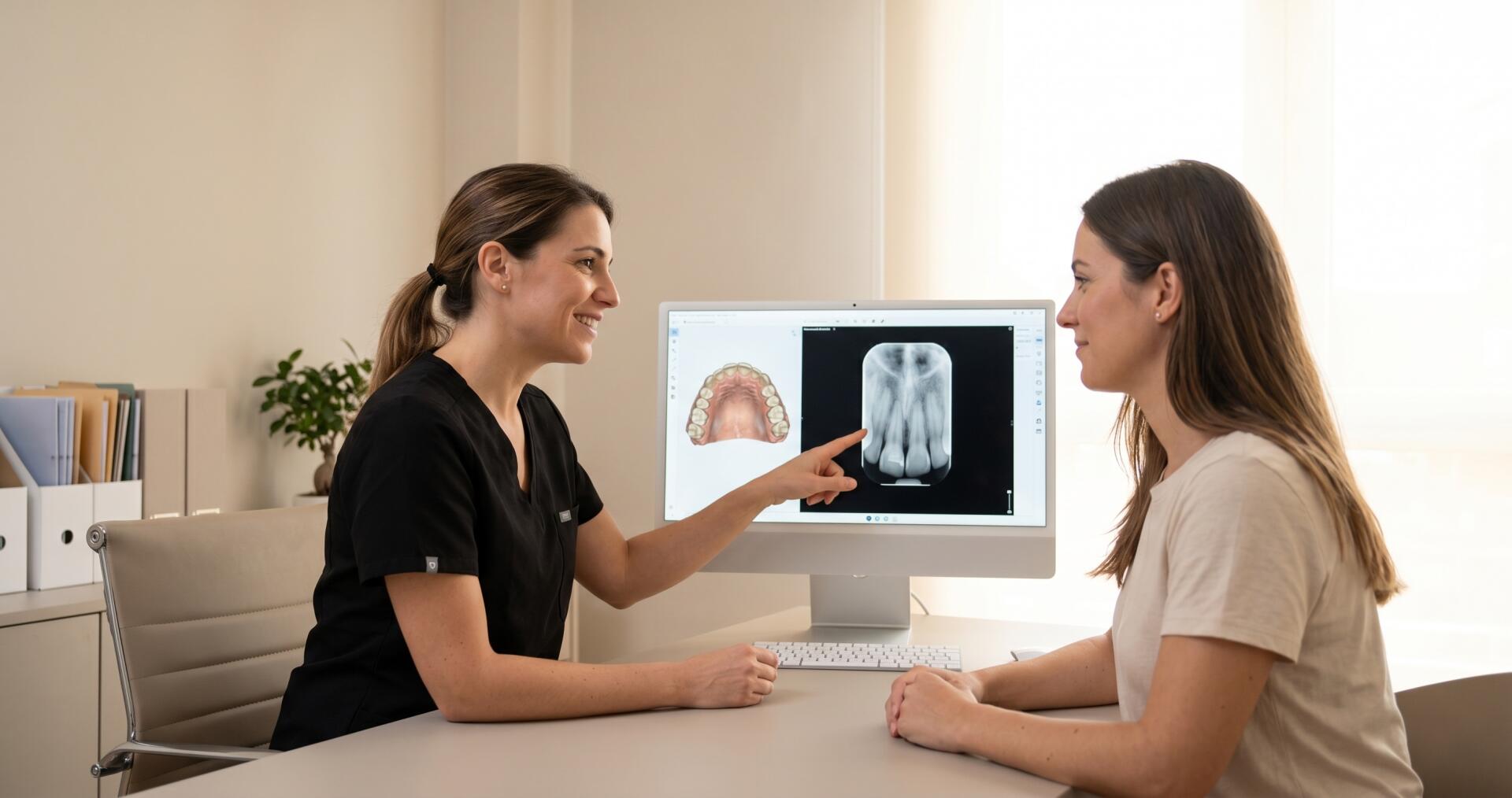 Revisión dental periódica en Odéntitus, Benicalap: detección temprana y prevención dental explicada a la paciente